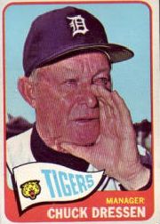 1965 Topps Baseball Cards      538     Chuck Dressen MG SP
